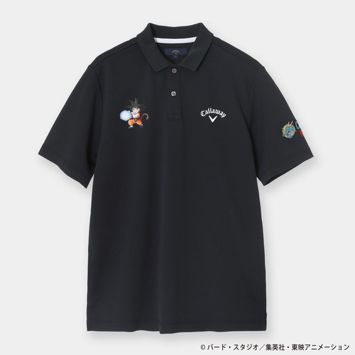 限定キャロウェイ×ドラゴンボールコラボ ポロシャツ！LLオリジナルシール付き‼️ ドラゴンボール／キャラクタープリントポロシャツ(半袖シャツ