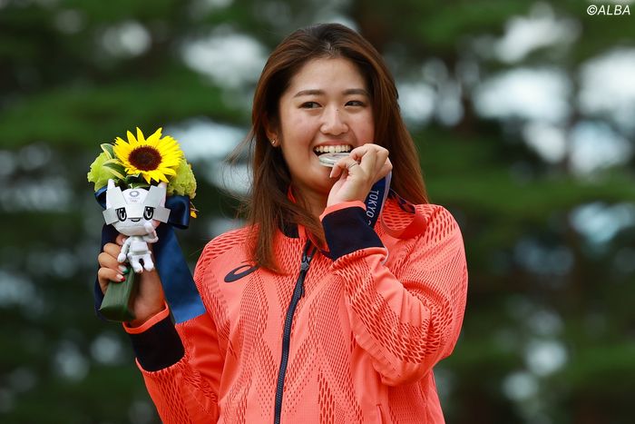 写真] 稲見萌寧がリディア・コを撃破 東京五輪で死闘の末に銀メダル