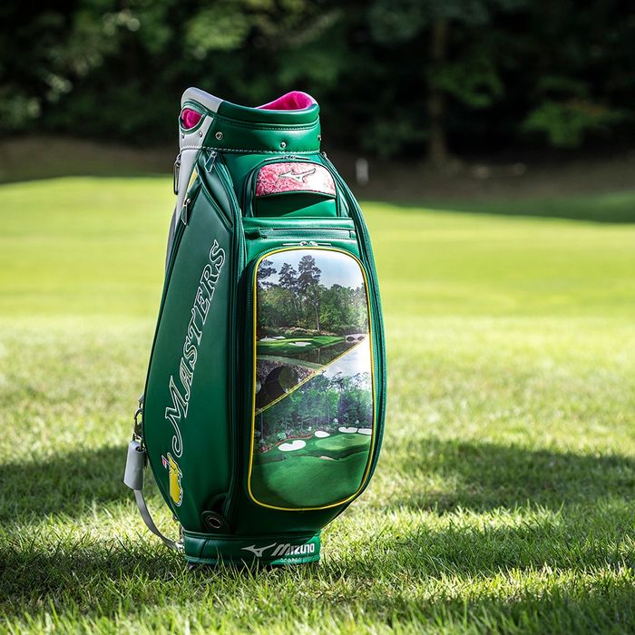 写真] ミズノの受注生産品、限定の『マスターズキャディバッグ』、10月