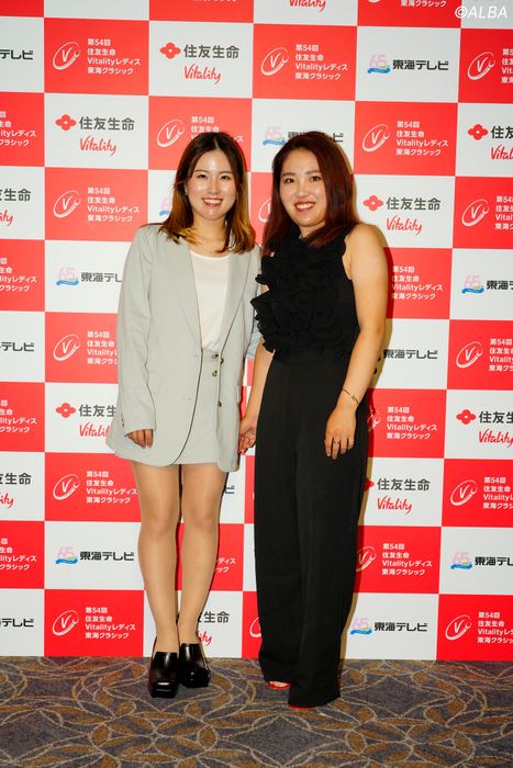 写真] 住友生命レディス東海クラシックの前夜祭開催 西村優菜、古江