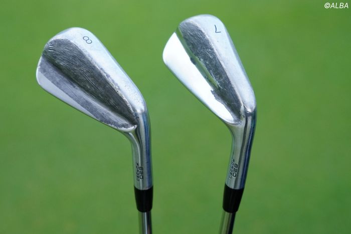 勝俣陵のアイアンは、ロフトを寝かせてバンスを削った上に、7番ヘッド