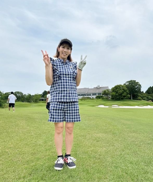 吉田沙保里 ゴルフ写真 インスタ風