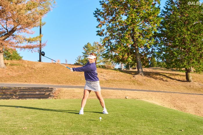 写真] 身長161センチで最長308ヤード！ 飛ばすために必ずやるのは