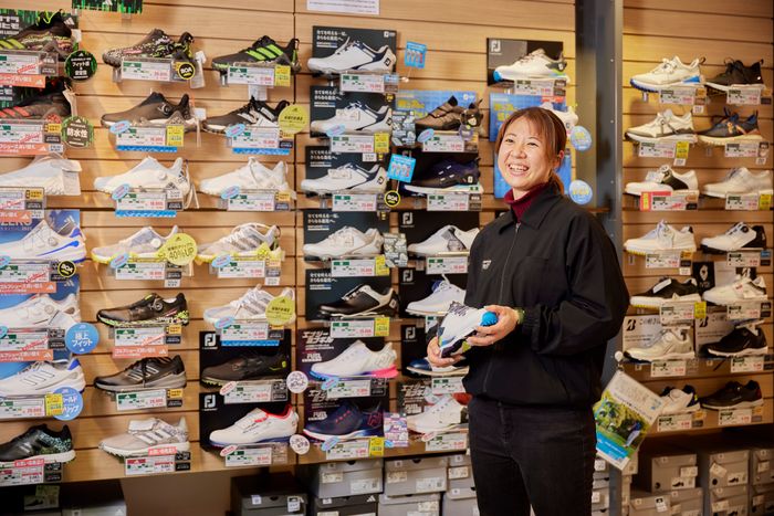 「シューズもクラブのようにちゃんとフィッティングするのが大切です」(菊地さん)