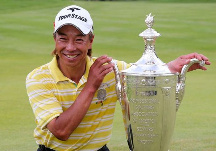 日本人初の米シニアメジャータイトルを獲得した井戸木(Photo by Christian PetersenGetty Images) 