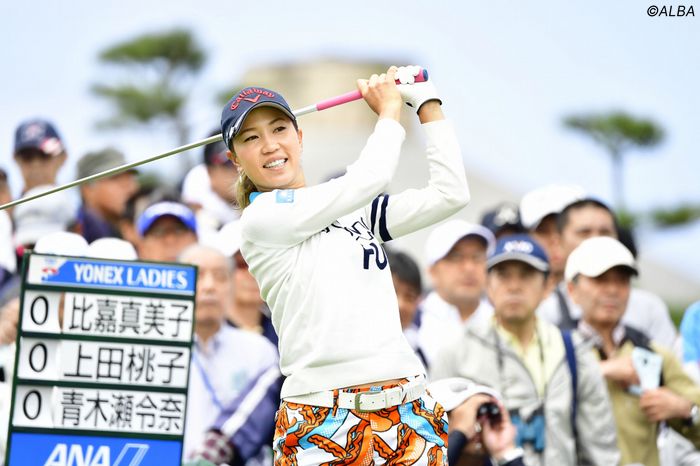上田桃子、好相性そのままに首位発進 今季初勝利へ突き進む