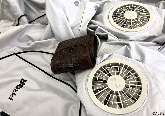 プロギアエアーコンポ Mサイズ　美品 PRGR 小型ファン付きゴルフウェア「AIR COMPO」新発売