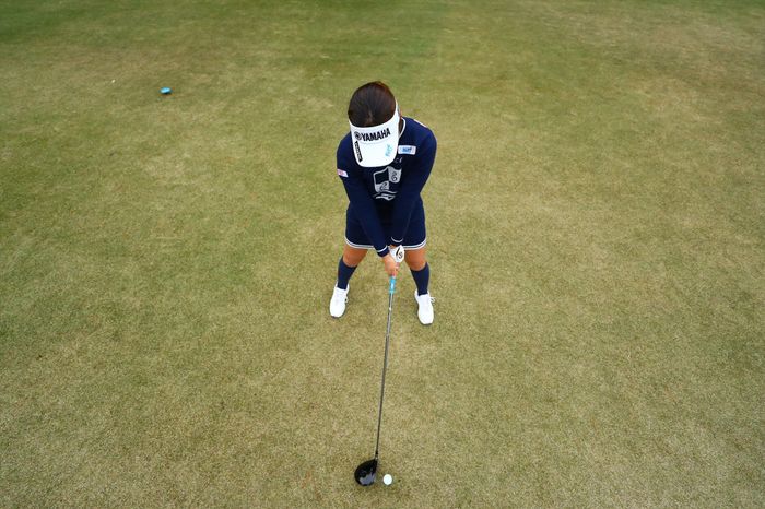 写真] 植竹希望、ダウンスイングのイメージは「五木ひろしさん