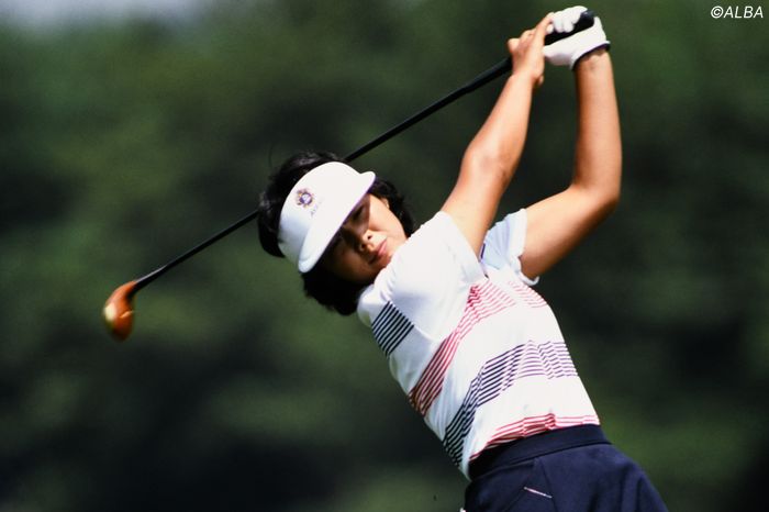 日本人初の米賞金女王！ 岡本綾子のスイングは“止まらない”から飛んで