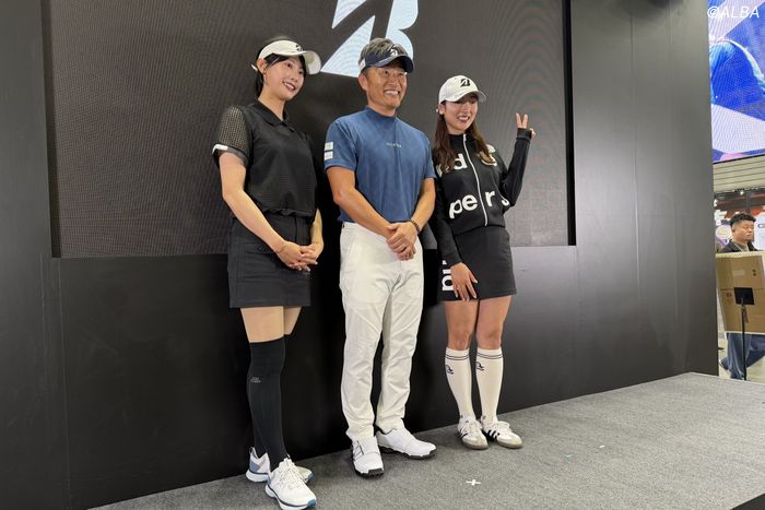 JGFのブリヂストンブースで賞金王・宮本勝昌らがトークショーに登壇