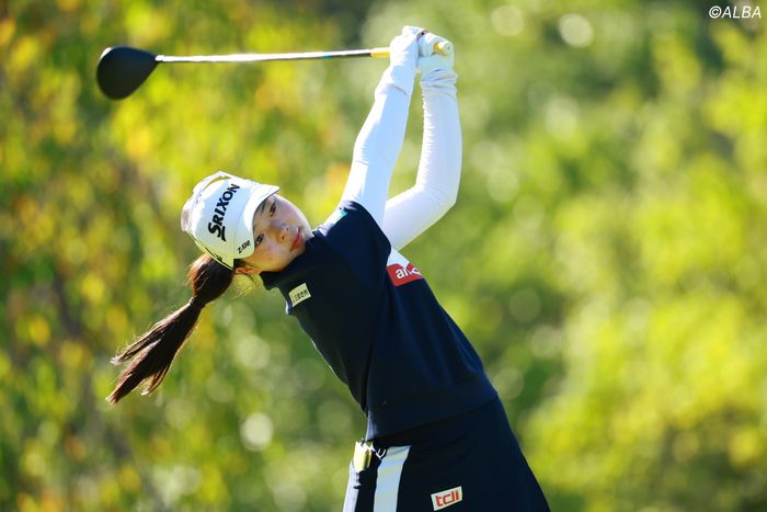 菅　楓華　Srixon キャディバッグ サイン入り 菅 楓華 Srixon キャディバッグ サイン入り 開幕前日の“作戦”が奏功