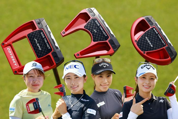 Golf レディース オデッセイとドライバー2点 荒木優奈、赤い未発表パターの即投入を明言「真っすぐしかいかない