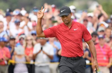 写真] タイガー・ウッズ、最初で最後のホストプロに。 ブリヂストン