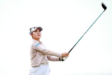 世界NO.1を彷彿させるサンバイザー姿で登場 アマの馬場咲希「最後まで