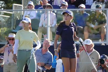 全英Vの山下美夢有、岩井千怜が首位に5差14位で決勝へ 渋野日向子