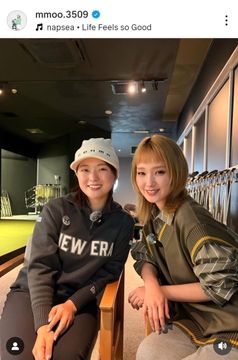 プロアマ大会に参加した宮里藍は8月以来となるゴルフを満喫 練習場で