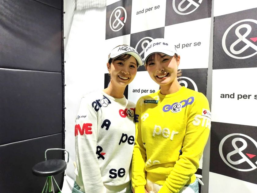 お値下げしましたアンパスィand per seクラブケース鶴岡果恋プロ直筆サイン チーム・アンパスィ”金澤志奈と鶴岡果恋が新宿でのファンイベントに