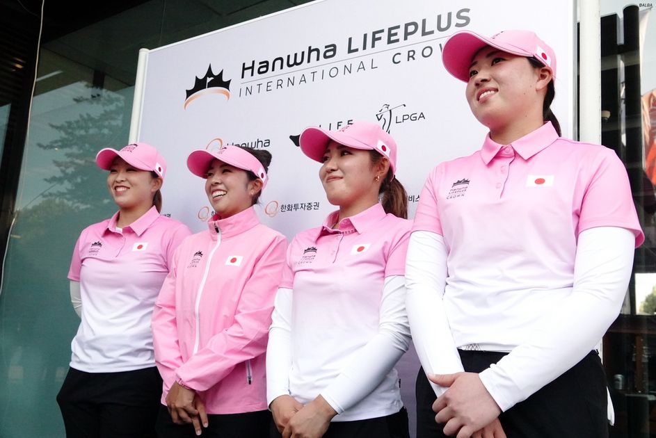 23年女子ゴルフ国別対抗戦サイン入りジップアップシャツ（渋野、畑岡、古江、笹生） 23年女子ゴルフ国別対抗戦サイン入りジップアップシャツ（渋野、畑岡