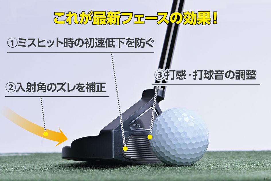 最新パターの進化はすご過ぎた!? ミスヒットに強い『テーラー』、球が