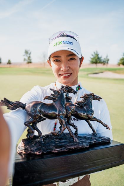【政田夢乃 原英莉花 直筆サイン】未使用 BEAMS GOLFカートバック Yahoo!オークション -「政田夢乃 ゴルフ」の落札相場・落札価格