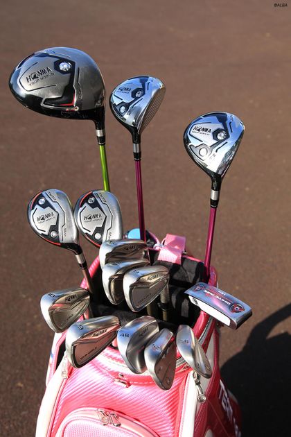 イ・ボミ選手の4点セット WITB】イ・ボミ、15本のクラブで目まぐるしく変わるコンディションを
