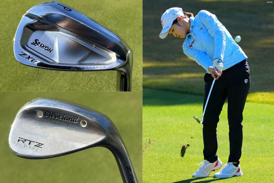 ちゃんゴルフ 初Vのウー・チャイェンの独特な14本 穴が開いたウェッジ、スチール