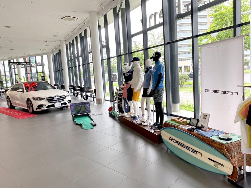 ROSASEN メルセデスベンツ コラボ ゴルフウェア アイボリー M 美