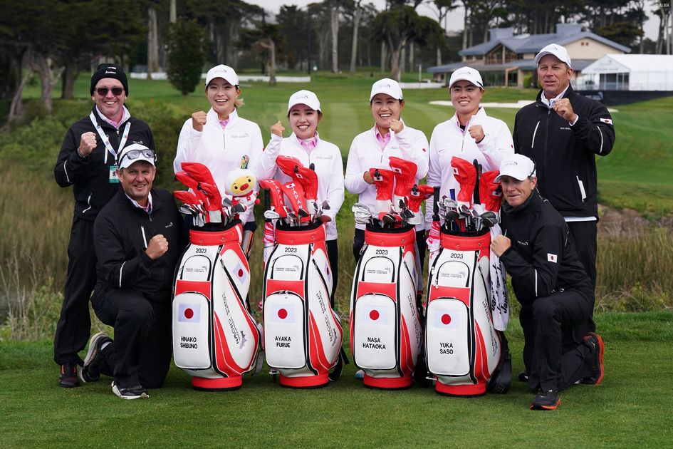 23年女子ゴルフ国別対抗戦サイン入りジップアップシャツ（渋野、畑岡、古江、笹生） 畑岡奈紗10位で変わらず 古江22位 渋野43位／女子世界ランク
