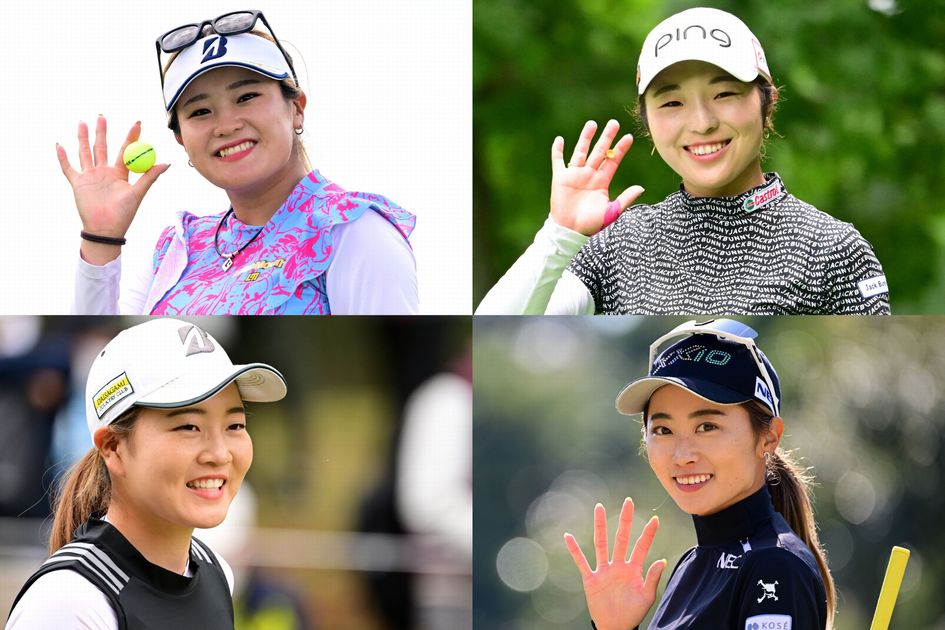 小祝さくらプロ、西郷真央プロ、佐久間プロ他JLPGAサイン入りホワイト