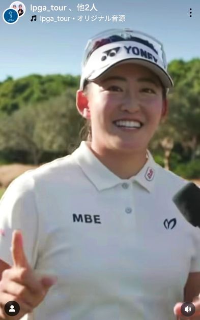 岩井千怜が英語の曲をアカペラで披露 LPGAは「新進気鋭のロックスター