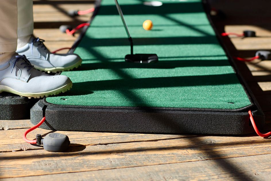 新品未開封エアブレイク　パターマット ポンプで苦手な“傾斜”を再現して練習できる！PuttOUT『Air Break
