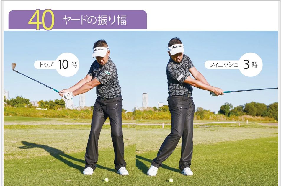 中途半端な40、50、60ヤードのアプローチをきっちり打ち分けて
