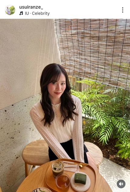 上目遣いショット”にドキッ…！ 臼井麗香の妹・臼井蘭世が癒やしの最新